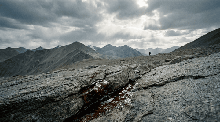 Himalayan meteorite harvest site